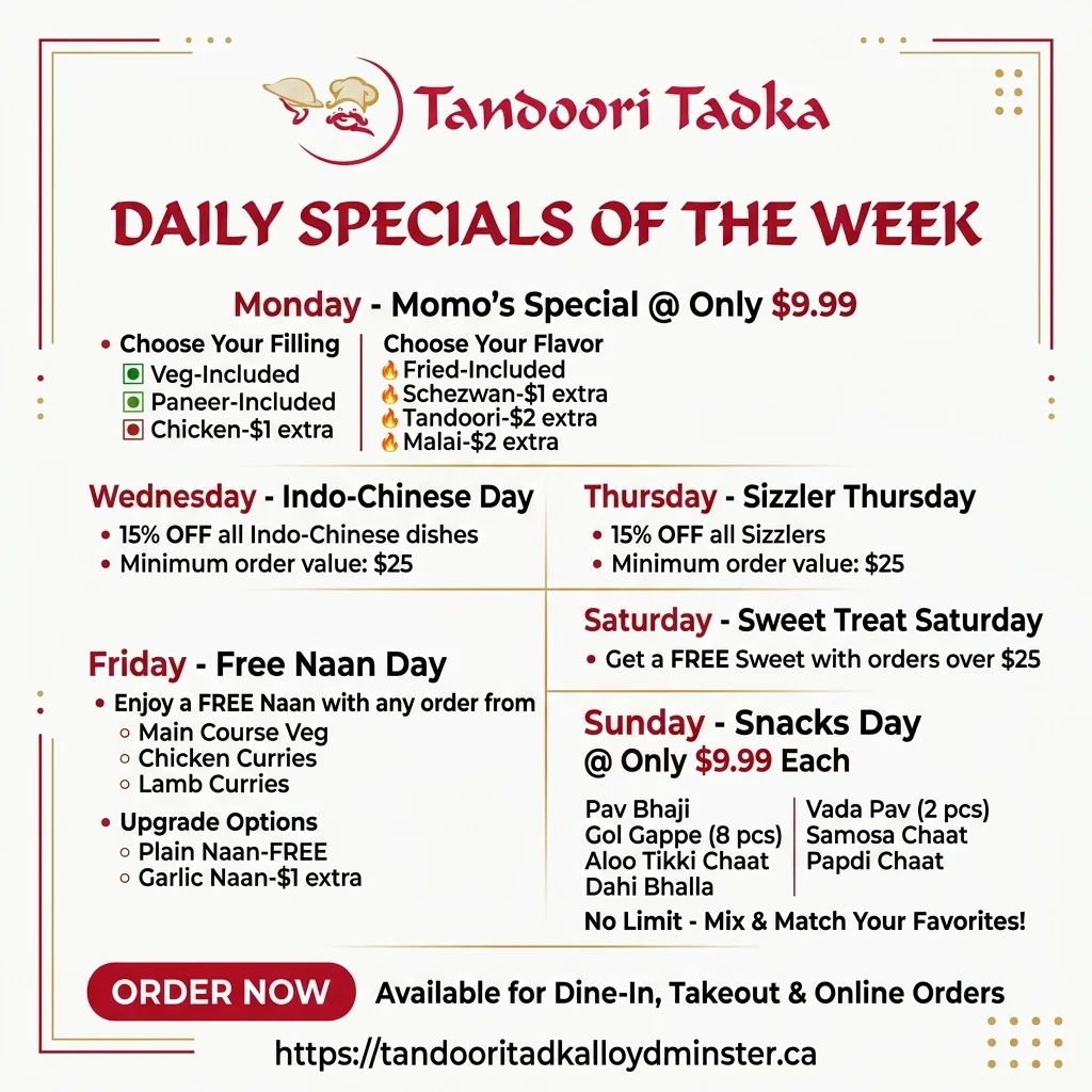 Tandoori Tadka Lloydminster Special Offer