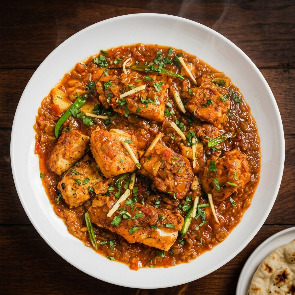 Amritsari kulcha at Tandoori Tadka Indian restaurant Lloydminster